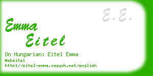 emma eitel business card